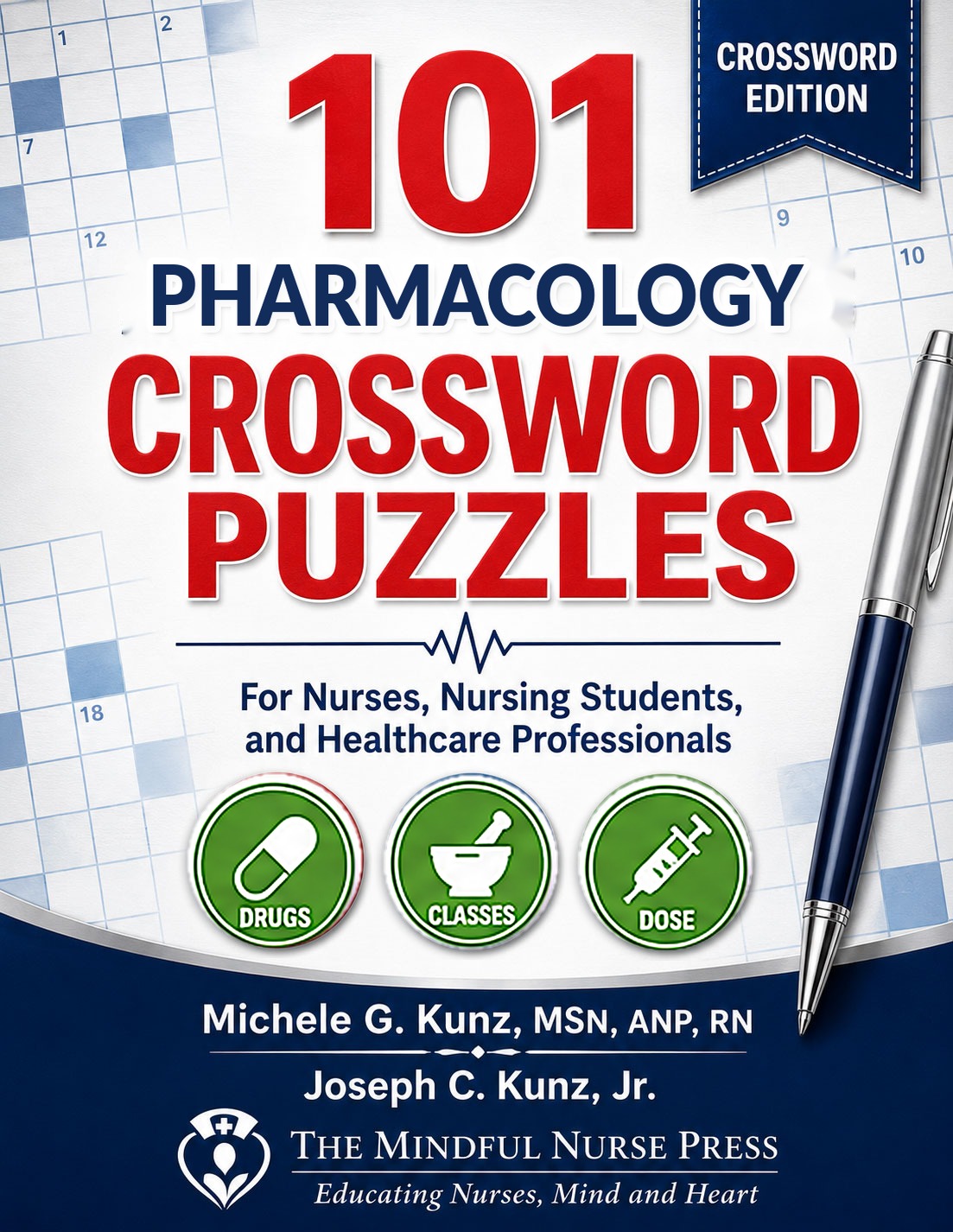 101 Pharmacology Crossword Puzzles book cover