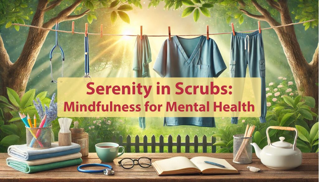 Mindful-Nursing-Image-Serenity-in-Scrubs (C) 2024 Michele G. Kunz